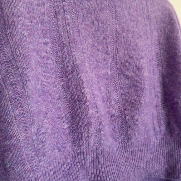 Industry Lilac Purple Cropped Turtleneck Sweater XS - Picture 4 of 5